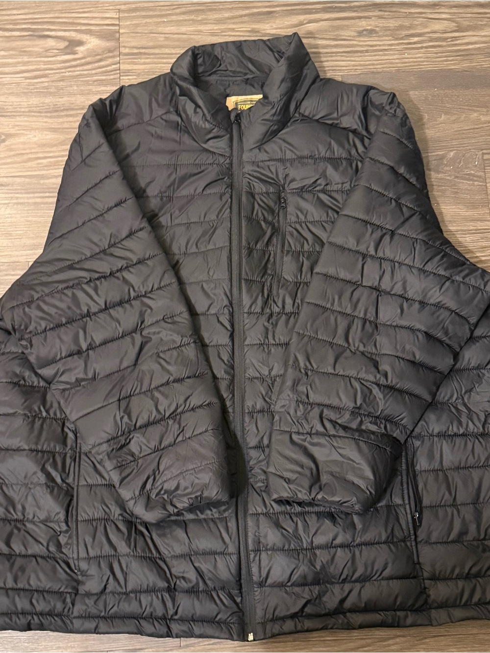 The Foundry Supply Co. Men's Black Quilted Puffer Jacket